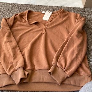 In-loom V neck sweater